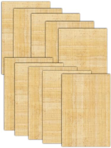 Papyrusblätter 50 Blatt Blanko Papyrus 30x20cm aus Ägypten für Schulen, Kunst-Unterricht Papyrusrolle - Blanco Hochzeitskarten aus Papyri, Hieroglyphen Blatt