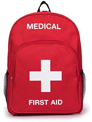 Jipemtra Medizinische Tasche Erste Hilfe Tasche mit Schultergurt kompakt tragbar für Notfall Zuhause Outdoor Reisen Camping Aktivitäten rot Notfalltas