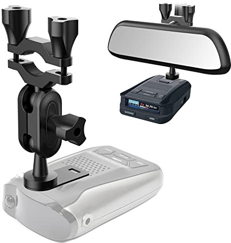 SDSACZMU Car Mount Radar Detector, Uniden Compatible, ABS & Alloy Mount, 360° Rotation, Easy Install, 1 Pack