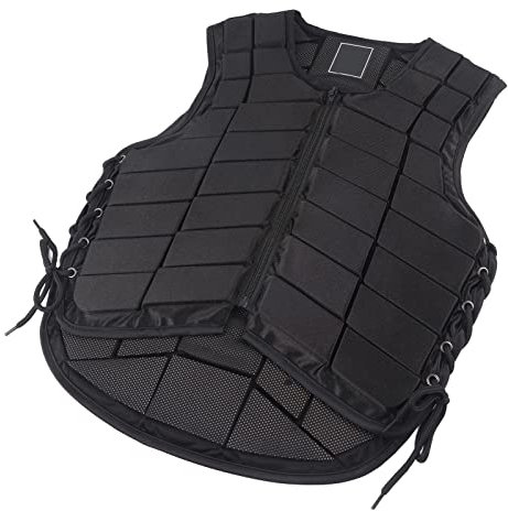 Hosi Reitweste, Einteilige Rüstung, Reitschutzweste, Langlebig und Robust, Gebogenes Umrissdesign für Unisex für Erwachsene, Jungen, Mädchen, Kinder (S)
