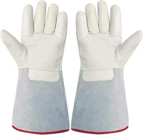 ETomey Heat/Fire Resistant Gloves，Gardening Gloves ， Work Gloves,Welding Gloves Heat Resistant and Fireproof Gloves Gardening Gauntlet Gloves-80-200°Liquid Nitrogen Gloves Anti-Freeze Gloves