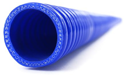 NovaNox® Superflex Silikonschlauch Drahteinlage Ø 13mm bis 54mm Größe wählbar, Innendurchmesser:Ø 19 mm, Farbe:Blau