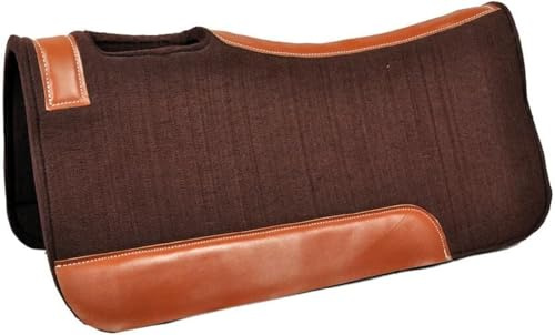 EQUIGEAR Westernpferd-Filzpad/Konturpad aus hochwertigem Wollfilz in den Größen 32 x 32 Zoll und 30 x 30 Zoll V24 (32X32)