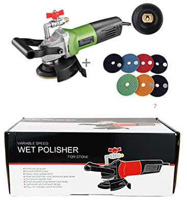 Setter de costura sin costuras, Máquina pulidora de inyección de agua manual de 800W, pulidora eléctrica de piedra húmeda, amoladora, pulidora de mármol y suelo de cemento para unión y nivelación de c