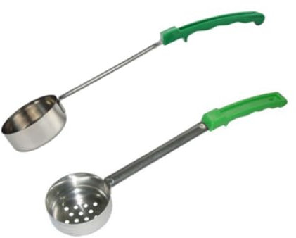 Muuoeou Stainless Steel Pizza Sauce Spoon Pizza Spread Ladle Serving Spoon with Long Handle Kitchen Baking Tool 4 Ounce