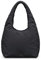 GOT BAG Shoulder Bag CLOUD | Recycelte Nylon Puffer Handtasche | Recycelte Nylon Shopper Tasche | Wasserabweisende Puffy Schultertasche mit Magnetverschluss (black)