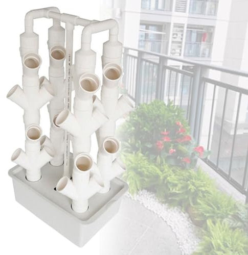 PTSZNGS Hydroponic Grow Kit Hydroponics Growing System & Vertical Planter for Leafy Vegetables, 24/32-Holes Hydroponic Planting Equipment with Water Pump,32holes