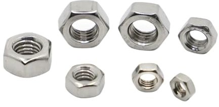 Sechskantmuttern metrisch M1 M1,2 M1,4 M1,6 M2 M2,5 M3 M4 M5 M6 M8 M10 M12 M14 M16 M18 M20 M22 M24 Edelstahl-Sechskantmuttern ﻿(M22 1pc)