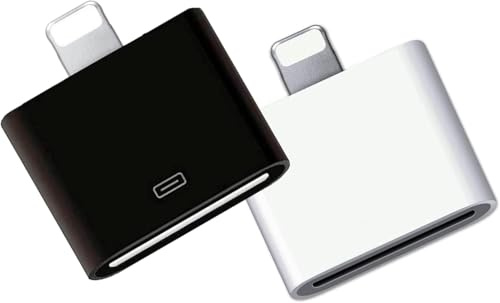 Mr.Gadget's Solutions 8 Pin Male to 30 Pin Female Adapter Compatible With iOS Devices7 6 6S 5 5S 5C 6S Plus 7 Plus 8 & 8 Plus SE and More Old To New Only For Fast Charging-Black Or White