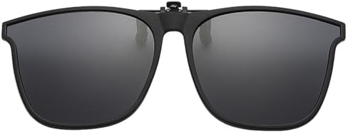 Clip solglasögon – polariserade skuggor med -up, UV Protection Eyewear | Lätt receptbelagda glasskydd, anti-bländning lins utomhus, fisktillbehör för resor, Mörkgrå färg, Siehe Beschreibung