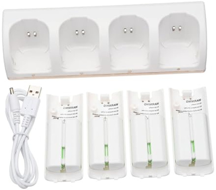 POPETPOP 1 Ensemble Chargeur de Batteries Intelligent à Slots USB Adaptateur de Chargeur de Piles Rechargeables Design Compact et Élégant pour Utilisation Pratique