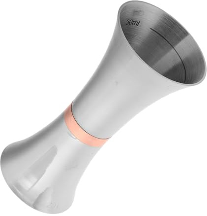 BESTYASH Stainless Steel Dual-Head Measuring Cup with Hourglass Design Portable and Jigger for Whiskey Wine Coffee Alcohol Measuring Tool for Home Bar and Professional Use
