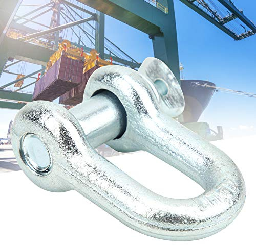 aqxreight Heavy Duty Bow Type Lifting Shackle Marine U D Ring Shackle Towing Accessory Strength Easy Damage Ensure a Steel Quality Alloy Coating with Premium (2t)