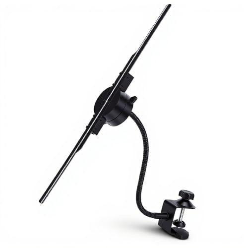 Sxhlseller Ventilador Holográfico 3D, Proyector de Hologramas LED de 42 Cm con Control por Aplicación WiFi, Resolución de 2000x224, Ventilador Publicitario para Eventos en Tiendas. (Enchufe de la UE)