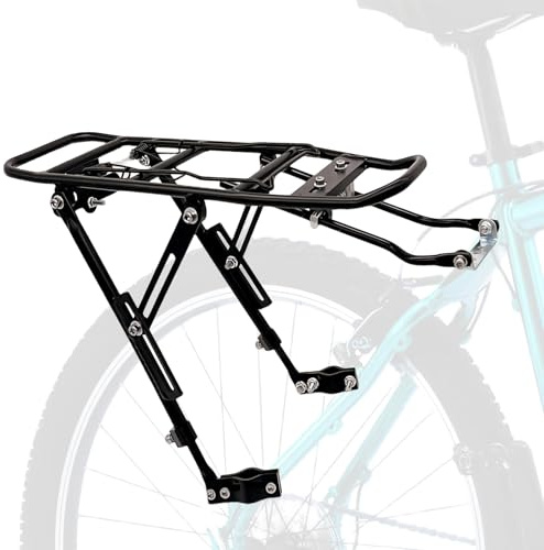 Fahrradgepäckträger, Gepäckträger Mountainbike, Justerbar cykelpakethållare med 80 kg kapacitet ouring Passend, Fahrrad Gepäckträger Mountainbike, Nicht-Scheibenbremse-