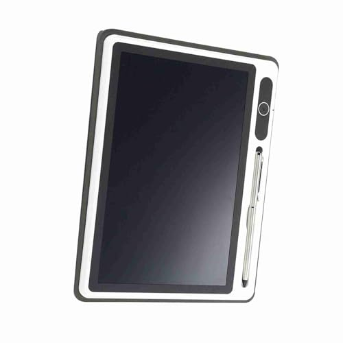 YUEHISY Elektronischer Notizblock, LCD-Tablet, Schreibtablett, Hohe Praktikabilität, 9 Zoll, für Tägliche Notizen (schwarz (mit Lederetui))