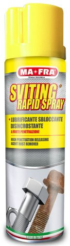 MAFRA, Sviting Rapid Spray, Lubrificante Sbloccante, Disincrostante, Sblocca Viti e Bulloni, Disossidante ad Alta Efficacia e Forte Penetrazione, Non Aggredisce Le Parti Trattate, Formato da 200ml