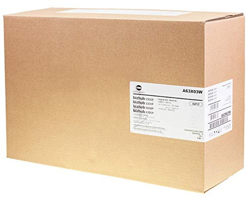 Minolta Konica A63X03W Fotoleiter und Bildeinheit, Schwarz, 60000 Seiten – Fotoleiter und Bildeinheiten (Schwarz, 60000 Seiten, Konica bizhub 3300p, Bizhub 4000P, Bizhub 4700P)