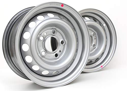 p4U 2X Stahlfelge Anhänger Felge 5.5 J x 13 Zoll 112x5 ET 30 ML 67 900kg Anhänger Wohnwagen Trailer Rad Räder