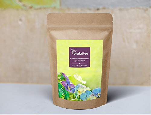 Stiefmütterchenkraut 100g | Stiefmütterchen | Stiefmütterchentee | Stiefmütterchenkraut geschnitten | Heartsease wort cutted | 100g