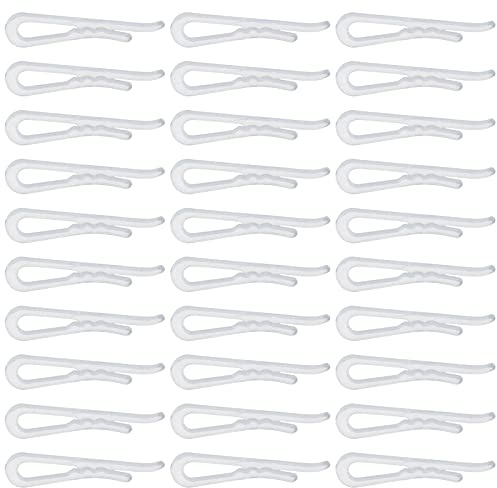 200 Pcs Plastic Alligator Clips Garment Clips with Teeth Clear Clothes Pins for Ties Socks Pants Shirts