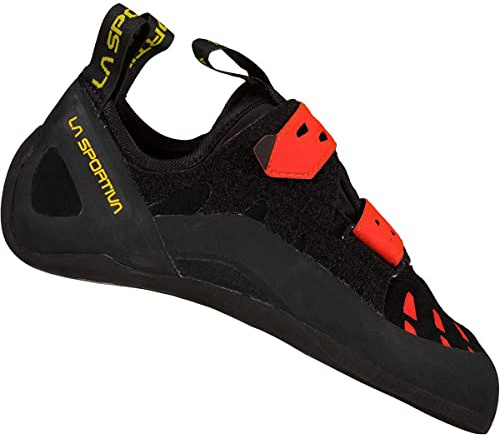 La Sportiva Tarantula, klättringsskor för män, Black Poppy 999311, 45.5 EU
