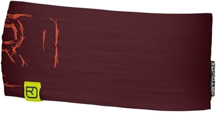 Ortovox 67021-34501 120 TEC Logo Headband Hat Unisex Adult Winetasting Größe Uni