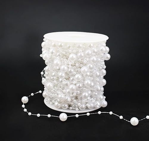 Guirlande de perles 30 m pour décoration de table de mariage ou de sapin de Noël