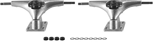 Wresetly 2 x 16,25 cm Silberne Surf-Trucks Surf-Skate-Fischbrett, langes Board-Lenken