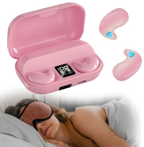 Xmenha Mini unsichtbare kleinste Kopfhörer Bluetooth in Ear kabellos Kopfhörer Bluetooth im Ohr Kopfhörer zum Schlafen Wireless Sleep Earbuds Kopfhörer für kleine Ohren Schlafkopfhörer Seitenschläfer
