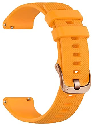 Wtukmo 18/20 mm Armband für Garmin Vivomove 3S/4S/HR/Forerunner 245 Smartwatch, Sport-Silikon, Schnellverschluss-Armband, Zubehör, Vivoactive 3 3t S40, Achat