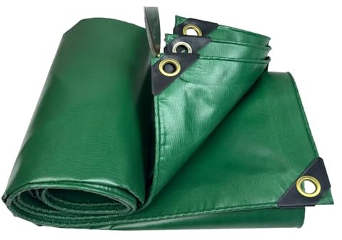 Schutzplane Allzweckplane Abdeckplane mit Ösen LKW Plane Anhängerplane Gartenplane Holzabdeckplane, 0.5mm für Artenmöbel Holz Pool Trampolin Auto, Anpassbar blais (Color : Green, Size : 2x1.5m)
