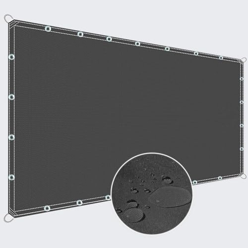 ZQXFZ Sonnensegel Balkon 270x140cm Beschattung FüR TerrassenüBerdachung Balkon Zaun Sichtschutz Balkon Kinderschutz -Dunkelgrau.