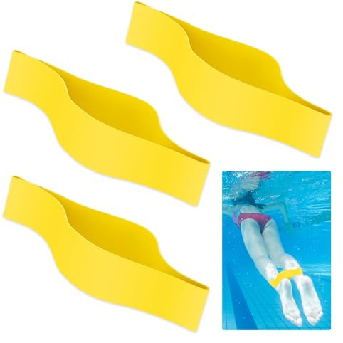 LJHYSD Rubber Ankle Strap for Swimming Swim Band for Legs Resistance Exercise Strength Swimming Training Equipment Accessories Exercise Bands for Women & Men, 3pcs