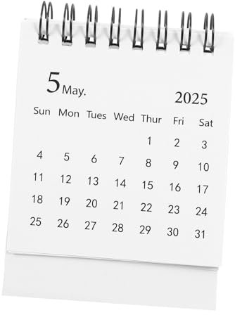 VILLCASE Mini Tischkalender Spiralbindung Stabiler Stand Für Büro Und Zuhause Dekorativer Schreibtischkalender Praktischer Planungshelfer