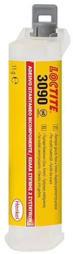 LOCTITE 3090, Adesivo Istantaneo Multiuso, Adesivo Bicomponente Professionale con Elevata Capacità Riempitiva per Incollaggi/Riparazioni Veloci, 1 siringa da 11 g
