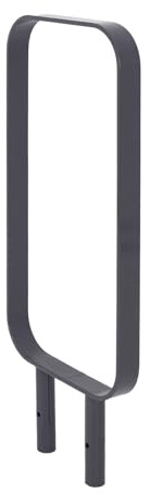 TRUTZHOLM Fahrradanlehnbügel 115x45 cm Flachstahl 12 mm pulverbeschichtet und rostfrei zum Einbetonieren Fahrradständer Parker Anlehnbügel doppelseitige Nutzung für 2 Fahrräder in Anthrazit