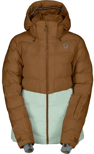 Scott Damen Ultimate Warm Jacke, bread brown-fresh green, L