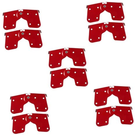 Klappleiter-Scharnier-Set, Dachbodenleiter, Ersatzteil-Set (5 Sets), Dachboden, ausziehbarer Haken, Klappleiter-Zubehör, Dachbodenleiter-Teile (2 x 5 Stück)