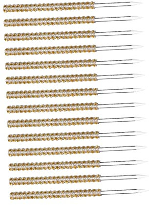 GRIRIW 12stücke Acryl Candy Sticks Mit Rhinestone Dekorative Dessert-Sticks Für Partys Hochzeiten Und Feiern Lebensmittelecht Stabil Und Leicht Transportierbar