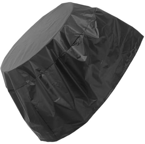 HYTROVE Copri Griglia da Esterno Oxford Nero Design Aderente e Protezione Resistente per Barbecue Rotondo per Campeggio e Viaggi