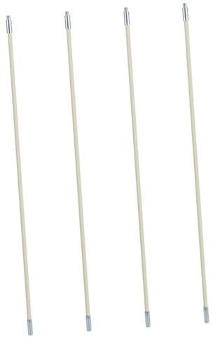 SEWOART Chimney Cleaning Brush Rods with Flexible Rods 4pcs Lightweight Plastic Kitchen Dryer Vent Cleaner for Cleaning the Inner Wall for Dryer and Chimney Ducts