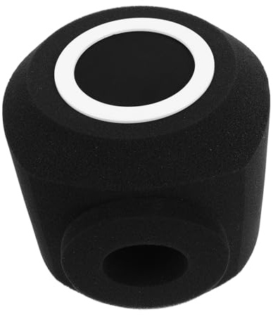 EPIGEIST Cubierta Protectora de Espuma para Micrófono Filtro Antipop y Anillo Antideslizante, Accesorio de Aislamiento Acústico para Transmisiones en Tiempo Real y Grabaciones