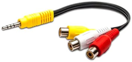 ROYJJ 3.5mm Male to 3RCA Female Stereo Splitter Cable 3.5mm Male to 3RCA Female Sound Composite Adapter for Laptop Phone Video cable