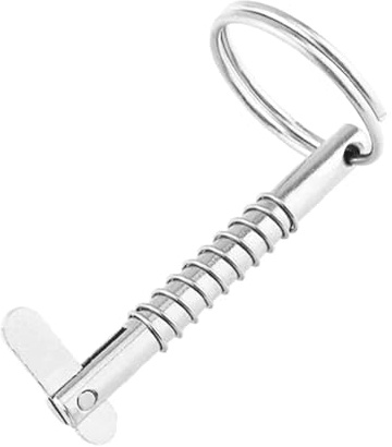 Perni A Sgancio Rapido 4 pezzi di coppiglia a sgancio rapido, perno a sgancio rapido, perno superiore tendalino in acciaio inossidabile 316, con anelli di trazione, parti di barche, ferramenta(5x51mm)