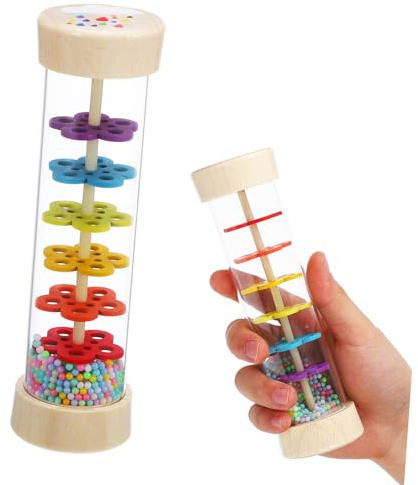 BESPORTBLE Regenmacher Musikspielzeug für Kleinkinder Kognitiver Regenstift für Frühe Musikalische Erziehung Regenstock Drinnen und Draußen