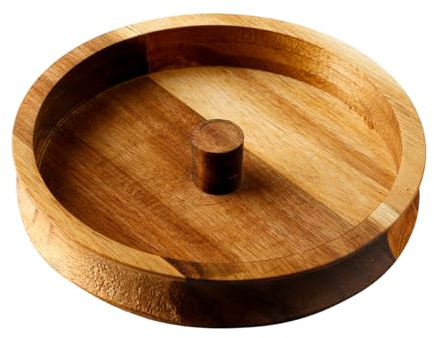 Lotsdonxia Wooden Cocktail Salt & Sugar Rimmer Set, Premium Wood Margarita Glass Cup Rimmer, Portable Bar Accessory for Home Pubs, Gifts & Professional Mixology