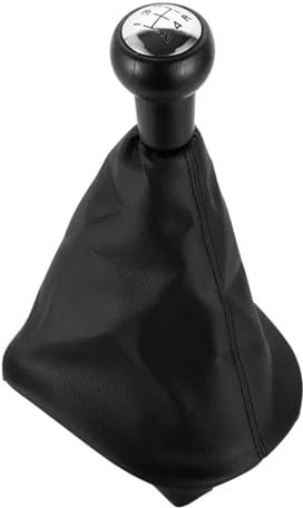 Pomo Palanca De Cambios para Peugeot 307 207 406 Kit De Reemplazo De Pomo De Cambio De Marchas De 5 Velocidades Funda De Palanca De Cambios Y Collar(with Shifter Boot)
