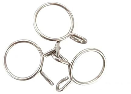 SNGUOQ 10 Stück Edelstahl-Schlauchschelle, Rohrclip, Doppeldraht, Rohrring, Halsring, Kraftstoffschlauch, Wasserrohr, Belüftungsrohr, verstellbar Für Wellschlauch，Drahtclips(15mm)