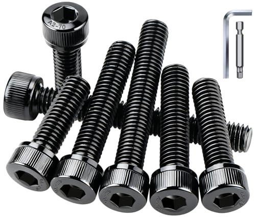 mawmuaw M8x20 mm Zylindermaschinenschraube Edelstahl 15 Stk Schrauben | Zylinderkopfschrauben, Edelstahl A2 V2A, DIN 912, Inbusschraube Schwarz, Zylinderschrauben mit Innensechskant für Möbel
